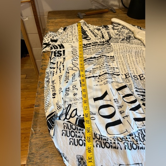 🖤 MARC AUREL – Black & White Graphic Print Blouse – Size 42 - Picture 5 of 11